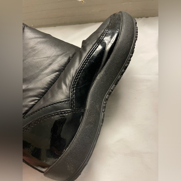 COACH POLINA BLACK NYLON PUFFER BOOTS SIZE 6B - Picture 11 of 14
